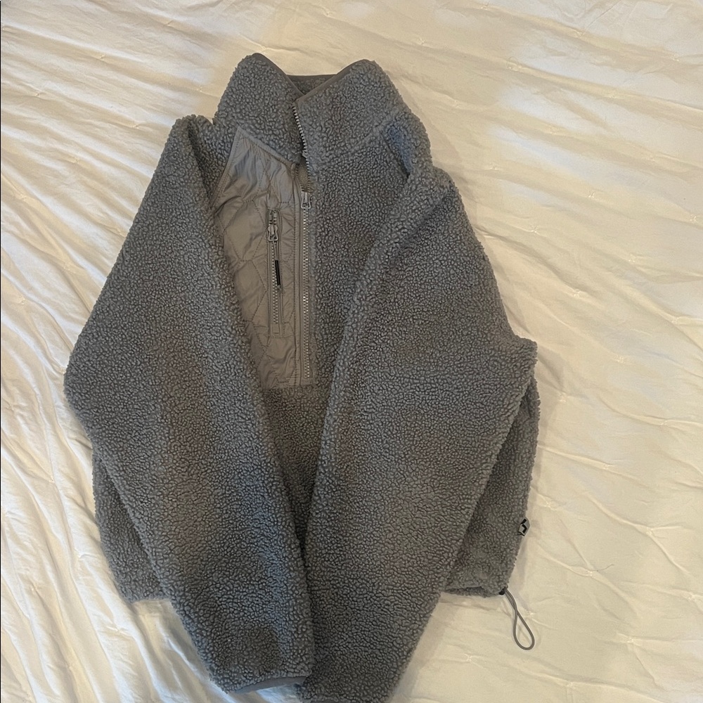 Joy lab Gray Sherpa Fleece Pullover